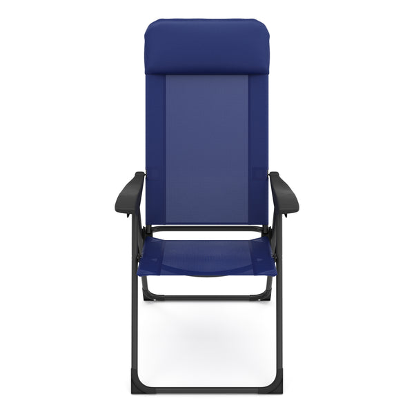 Gartenstuhl LILLIAN 2er Set blau/schwarz