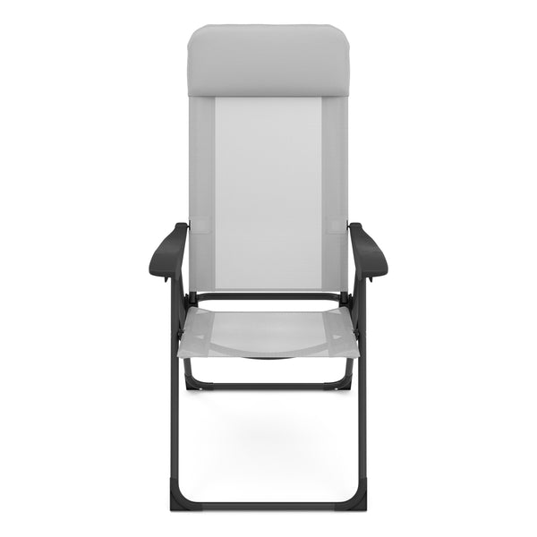 Gartenstuhl LILLIAN 2er Set grau/schwarz
