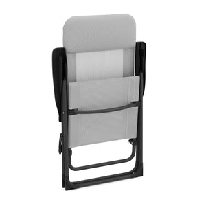 Gartenstuhl LILLIAN 2er Set grau/schwarz