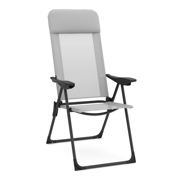 Gartenstuhl LILLIAN 2er Set grau/schwarz