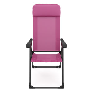 Gartenstuhl LILLIAN 2er Set pink/schwarz