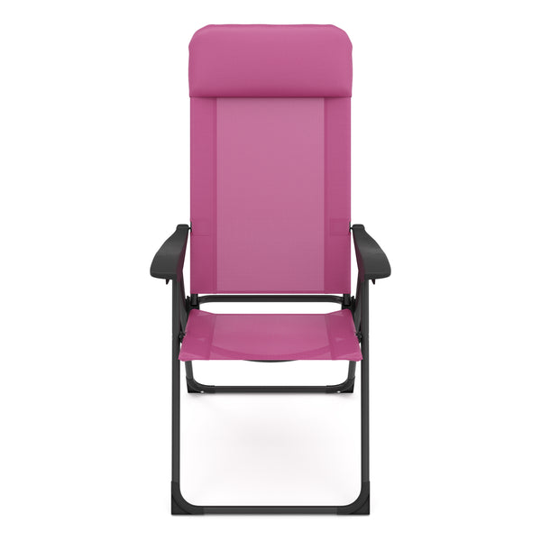 Gartenstuhl LILLIAN 2er Set pink/schwarz