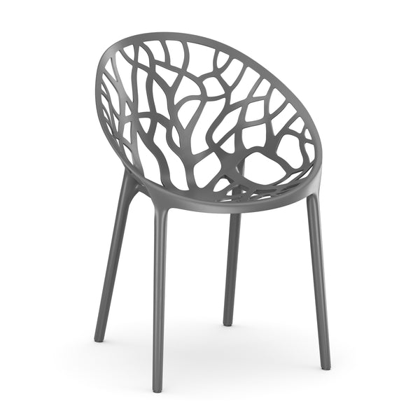 Gartenstuhl LIVA 4er Set anthrazit