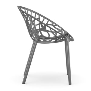 Gartenstuhl LIVA 4er Set anthrazit