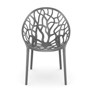 Gartenstuhl LIVA 4er Set anthrazit