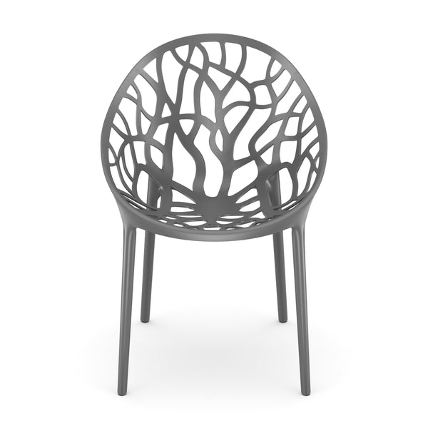 Gartenstuhl LIVA 4er Set anthrazit