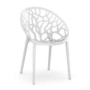 Gartenstuhl LIVA 4er Set weiss