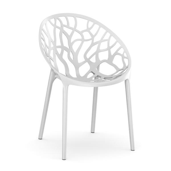 Gartenstuhl LIVA 4er Set weiss