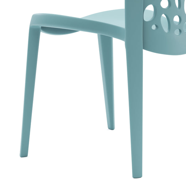 Gartenstuhl LONA 4er Set blau