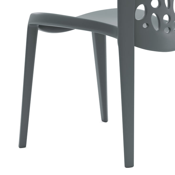 Gartenstuhl LONA 4er Set grau