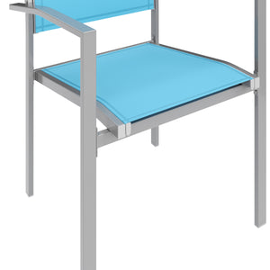 Gartenstühle Doppelpack, blau
