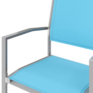 Gartenstühle Doppelpack, blau