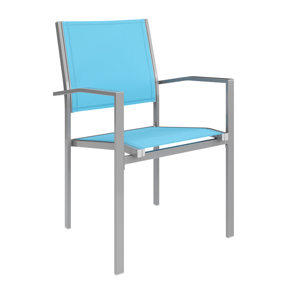 Gartenstühle Doppelpack, blau