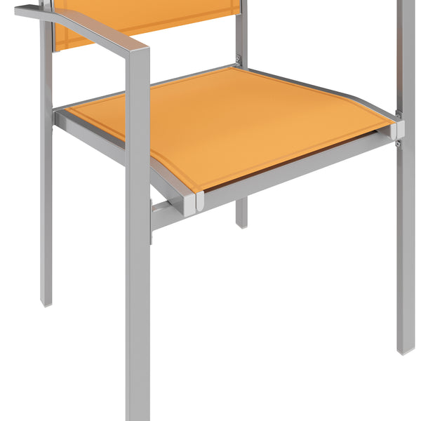 Gartenstühle Doppelpack, orange