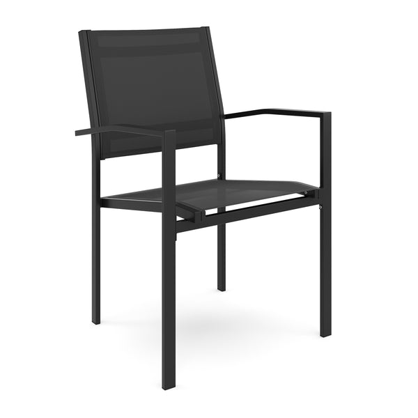 Gartenstühle Doppelpack Rahmen schwarz