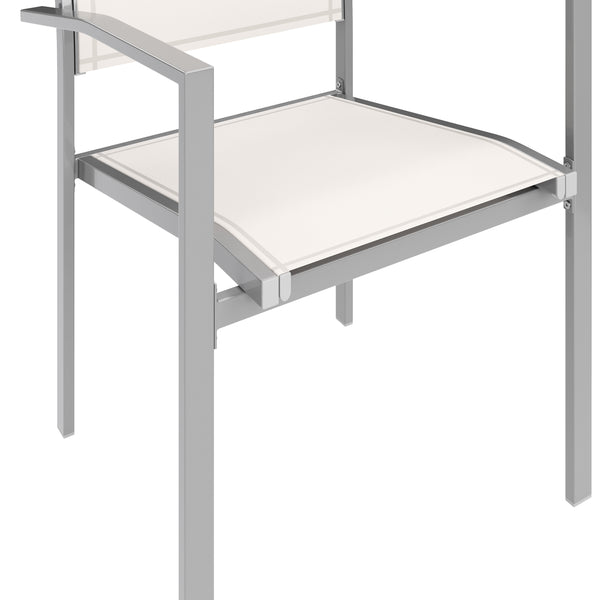 Gartenstühle Doppelpack, weiss