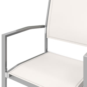 Gartenstühle Doppelpack, weiss
