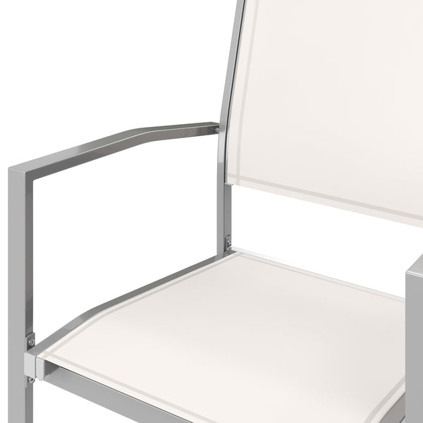 Gartenstühle Doppelpack, weiss