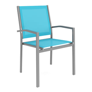 Gartenstuhl ZILLY 2er Set blau