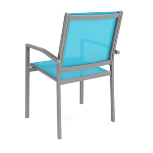 Gartenstuhl ZILLY 2er Set blau