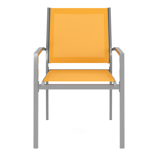 Gartenstuhl ZILLY 2er Set orange