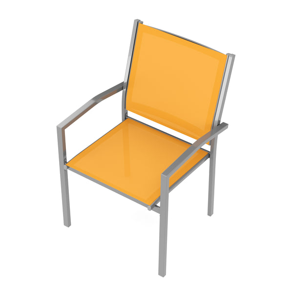 Gartenstuhl ZILLY 2er Set orange