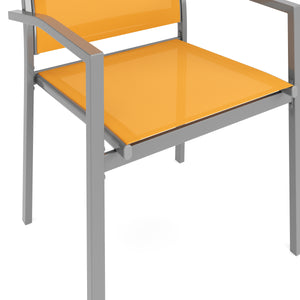 Gartenstuhl ZILLY 2er Set orange