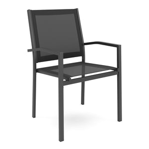 Gartenstuhl ZILLY 2er Set schwarz