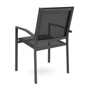 Gartenstuhl ZILLY 2er Set schwarz