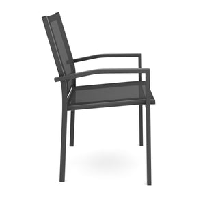 Gartenstuhl ZILLY 2er Set schwarz