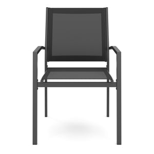 Gartenstuhl ZILLY 2er Set schwarz
