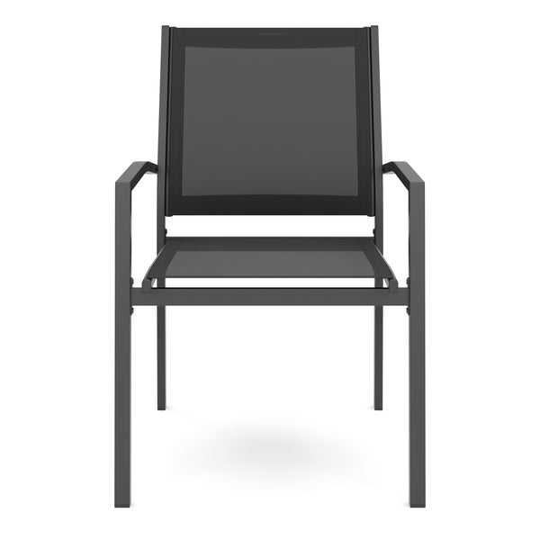 Gartenstuhl ZILLY 2er Set schwarz