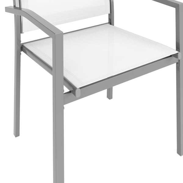 Gartenstuhl ZILLY 2er Set weiss