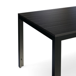 Tisch Polywood 150 x 90 cm schwarz