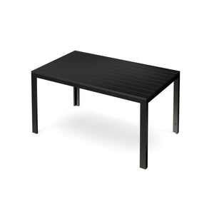 Tisch Polywood 150 x 90 cm schwarz