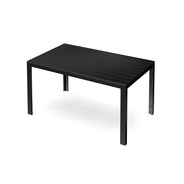 Tisch Polywood 150 x 90 cm schwarz