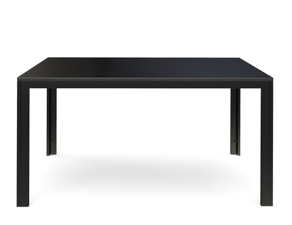 Tisch Polywood 150 x 90 cm schwarz