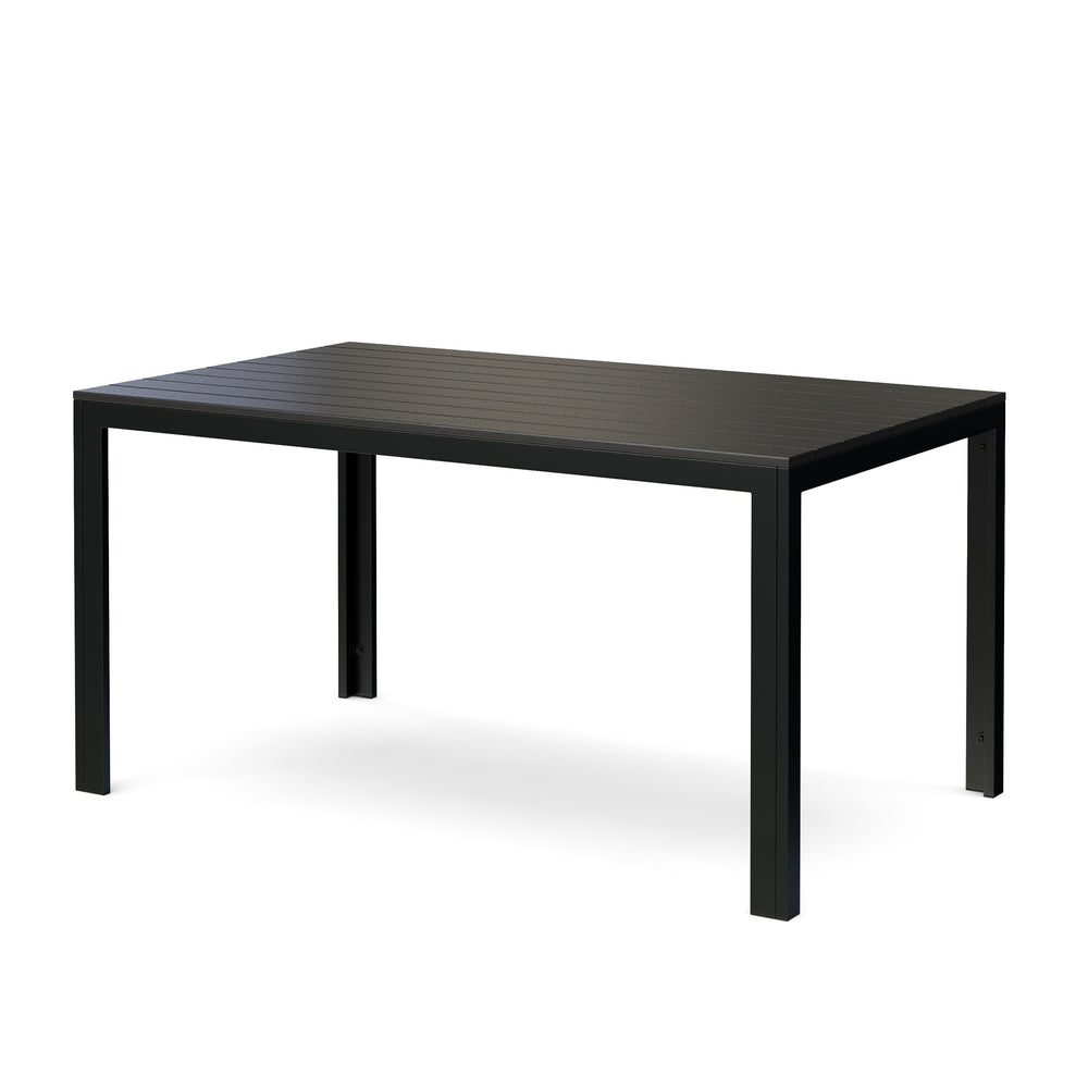 Polywood table 150 x 90 cm black