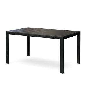 Tisch Polywood 150 x 90 cm schwarz