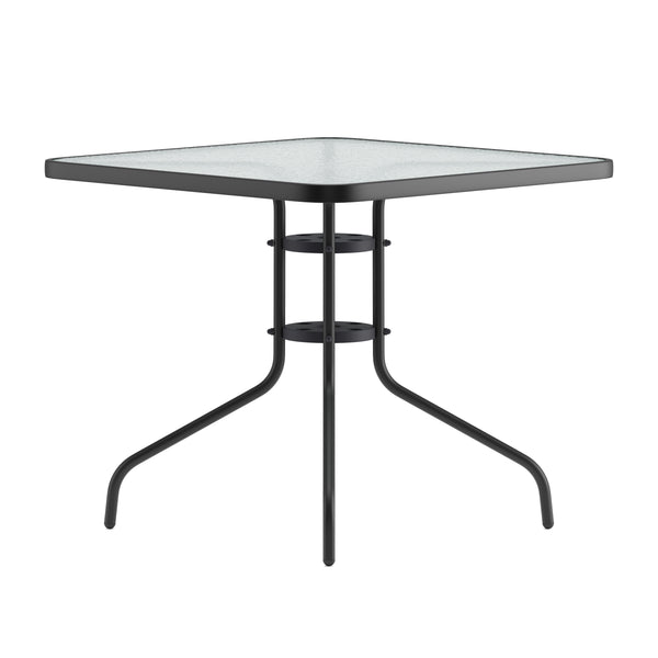 Gartentisch 60 x 60 cm schwarz