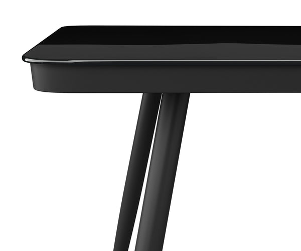 Gartentisch ARUBA 160 x 90 cm schwarz