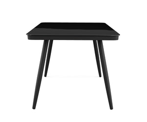 Gartentisch ARUBA 160 x 90 cm schwarz
