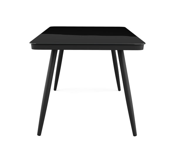 Gartentisch ARUBA 180 x 90 cm schwarz