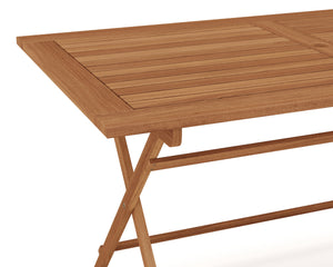 Gartentisch Holz CALABRIA 135 x 75 cm