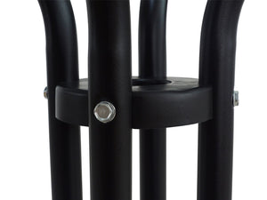 Gartentisch rund 60 cm schwarz