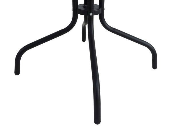 Gartentisch rund 60 cm schwarz