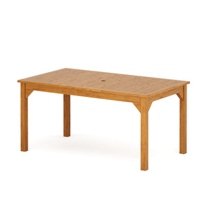 Gartentisch Holz LINDEN 156 x 90 cm