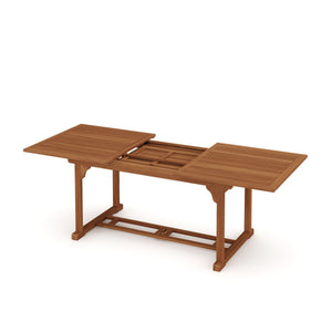 Gartentisch Holz ausziehbar MIRANDELA 220 x 90 cm