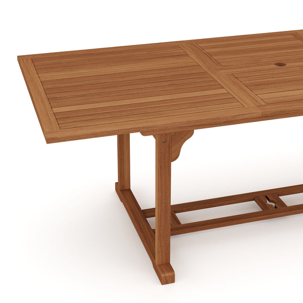 Gartentisch Holz ausziehbar MIRANDELA 220 x 90 cm