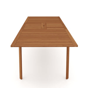 Gartentisch Holz ausziehbar AMADORA 240 x 95 cm